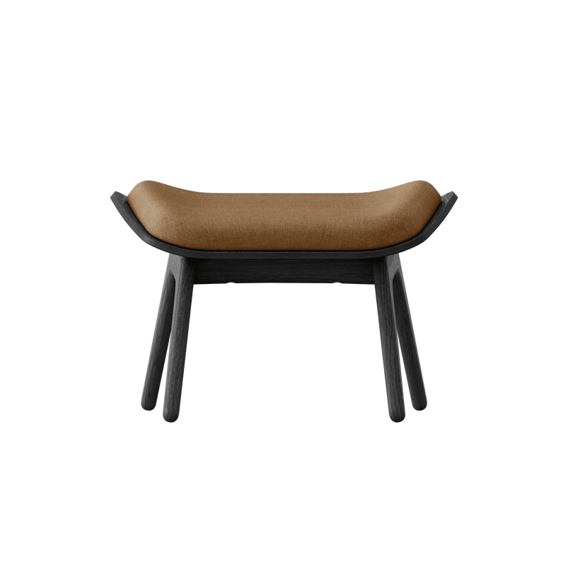 UMAGE Packshot 5116NC705 01 The Reader Ottoman Black Oak Sugar Brown